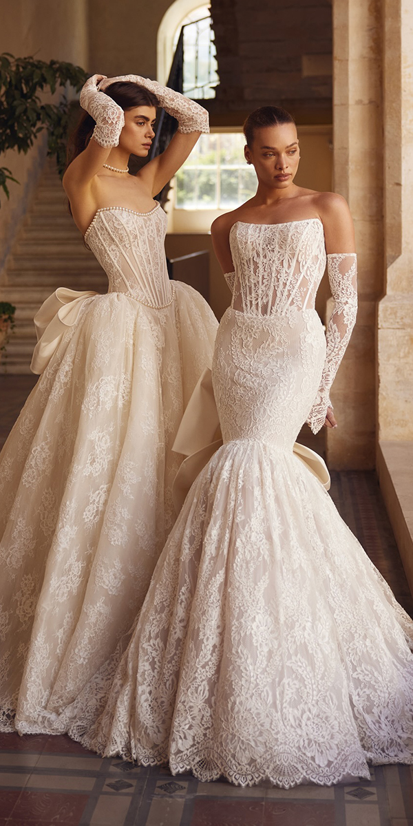 unique lace wedding dresses off the shoulder pninatornai