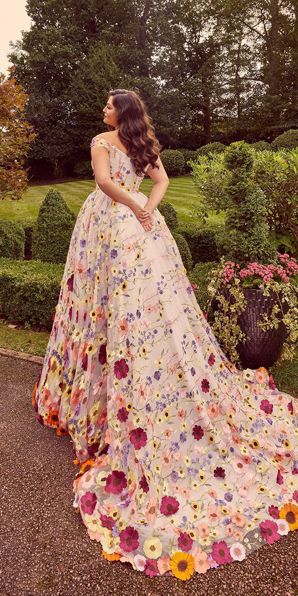 floral wedding dresses plus size colored ronaldjoyce