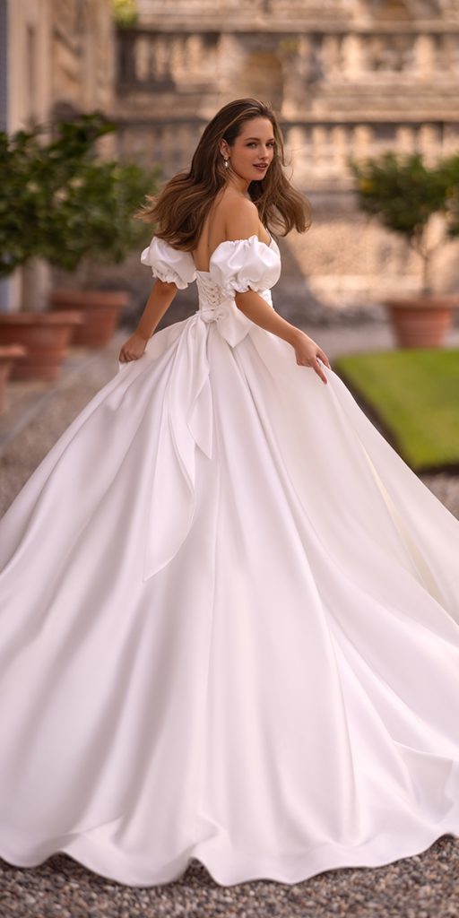 silk wedding dresses ball gown simple aria