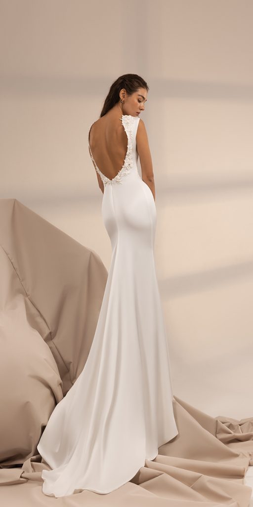 silk wedding dresses simple open back sexy giovanna alessandro