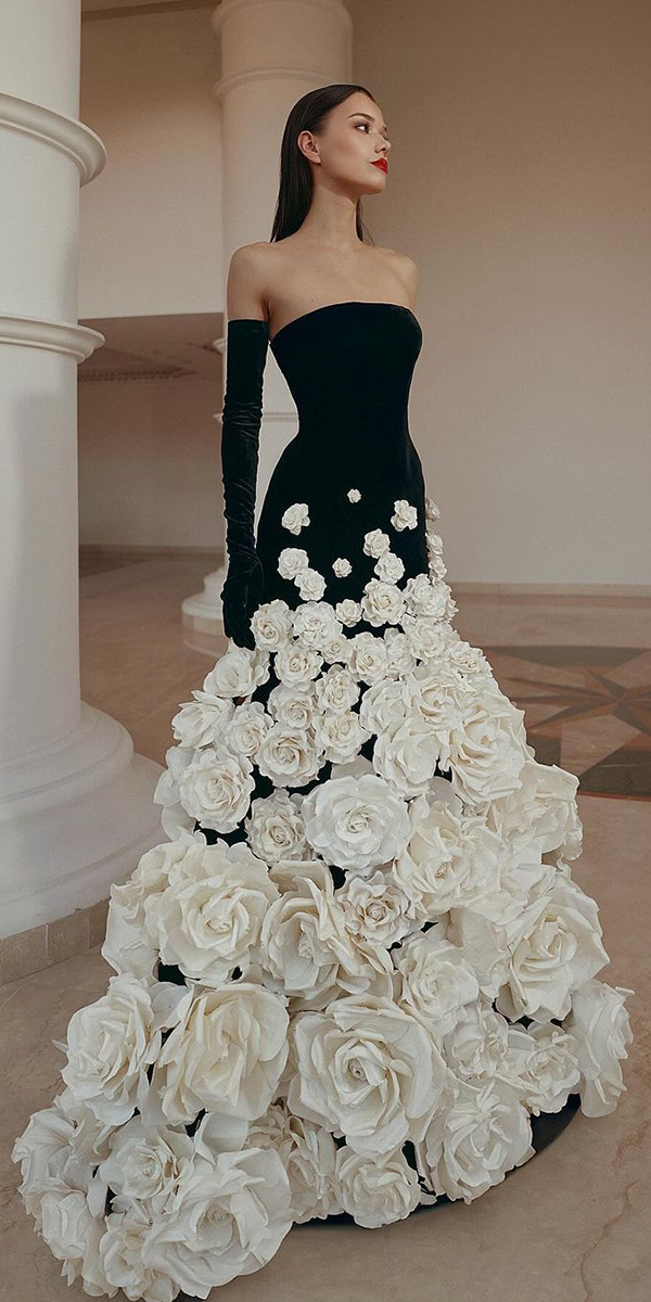 Black Wedding Dresses That Will Strike Your Fancy