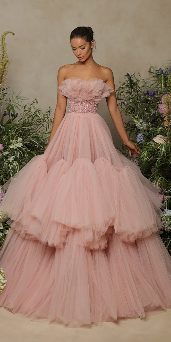 Blush Wedding Dresses: 12 Styles That You Must See