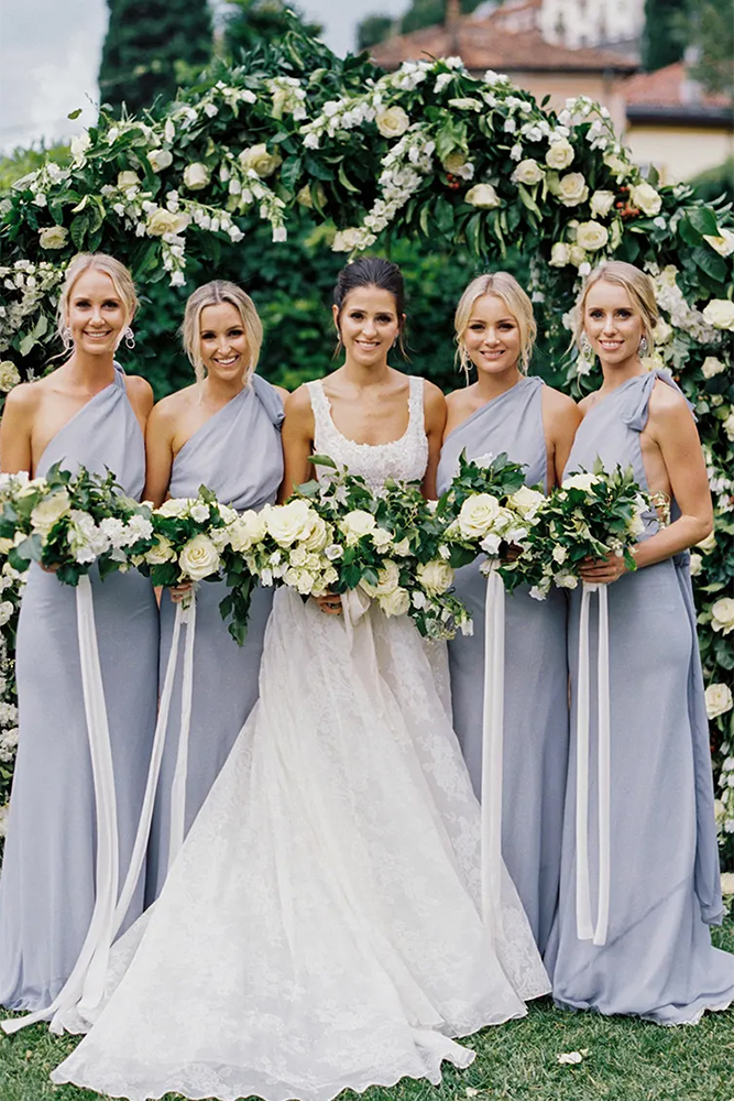 ice blue bridesmaid dresses long simple jannabrowndesign