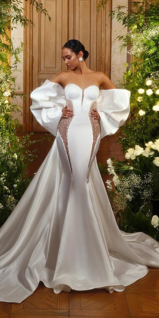 Satin Mermaid Wedding Dresses: 21 Options For Extraordinary Brides
