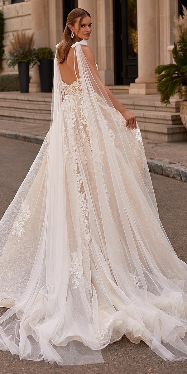 backless wedding dresses a line lace moonlight