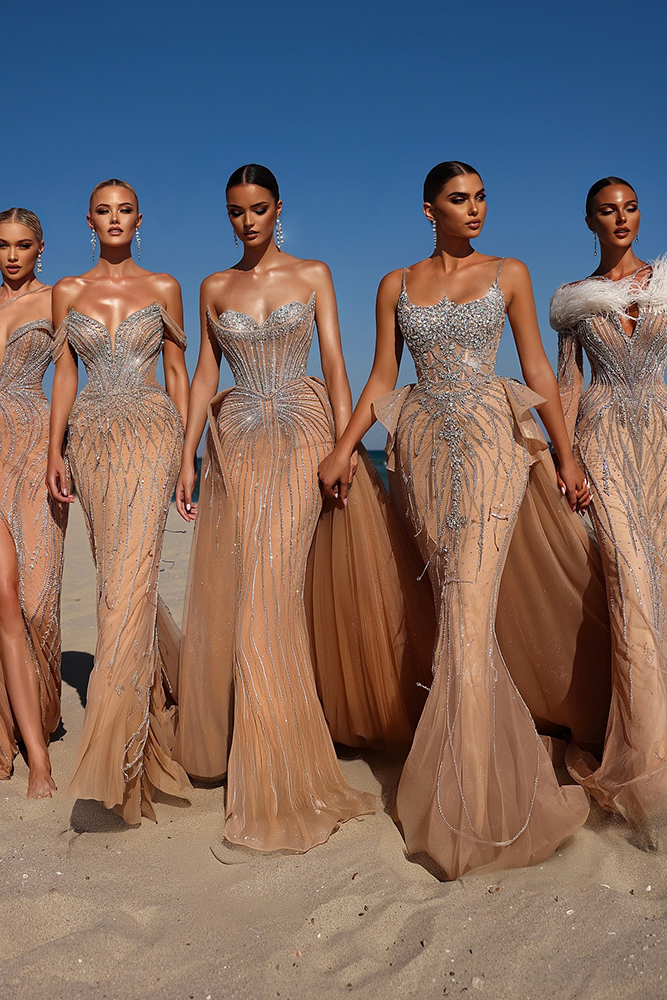 long bridesmaid dresses gold sequins champagne saidmhamad