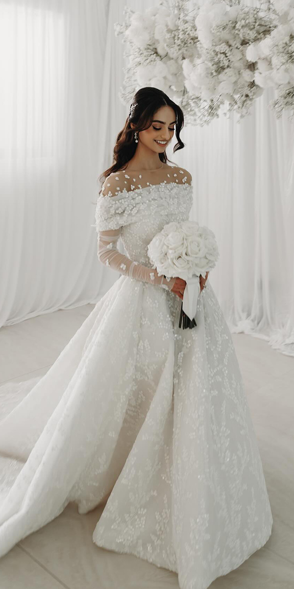 modest wedding dresses with sleeves off the shoulder maphotographyau