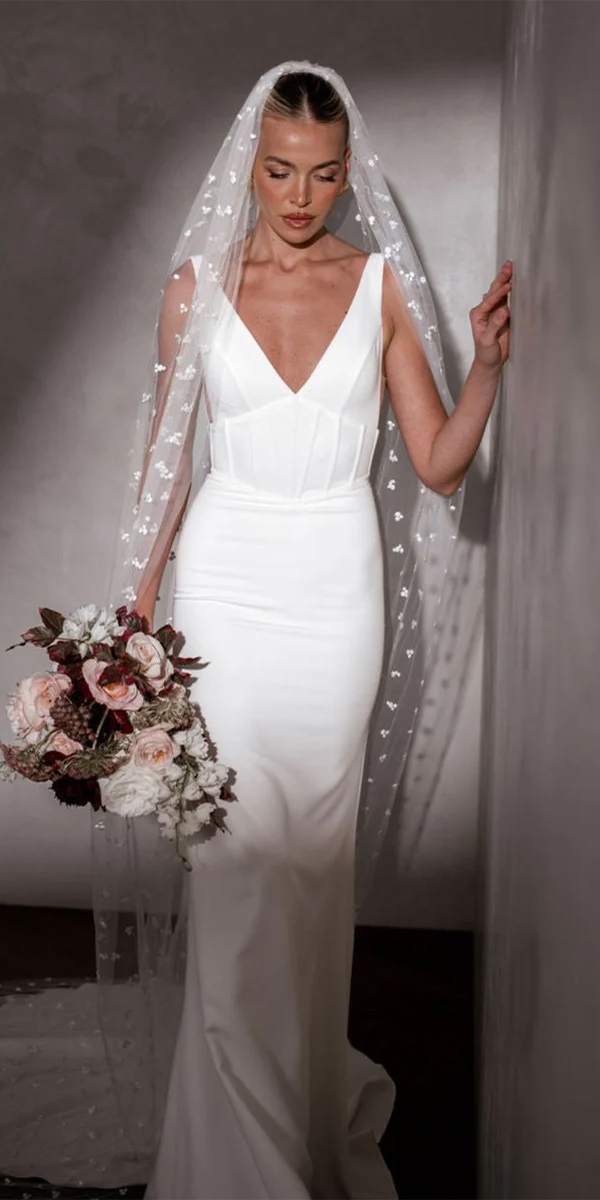 simple wedding dresses simple sheath beach madewithlovebridal