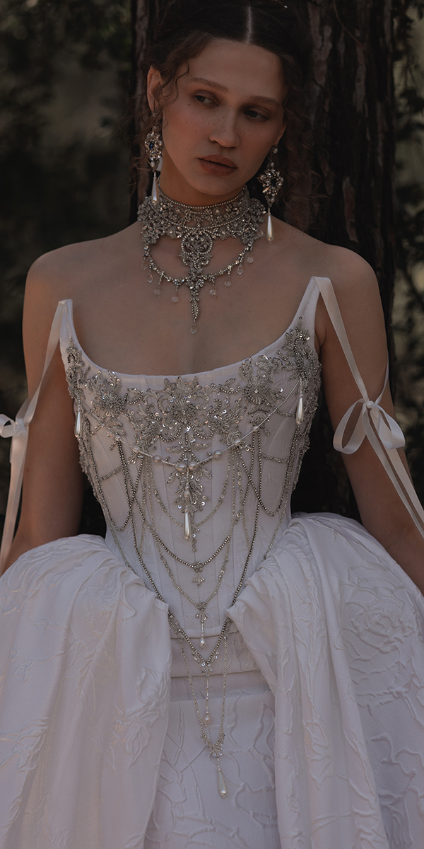 vintage wedding dresses vintage strapless neckline jeweled kim kassas