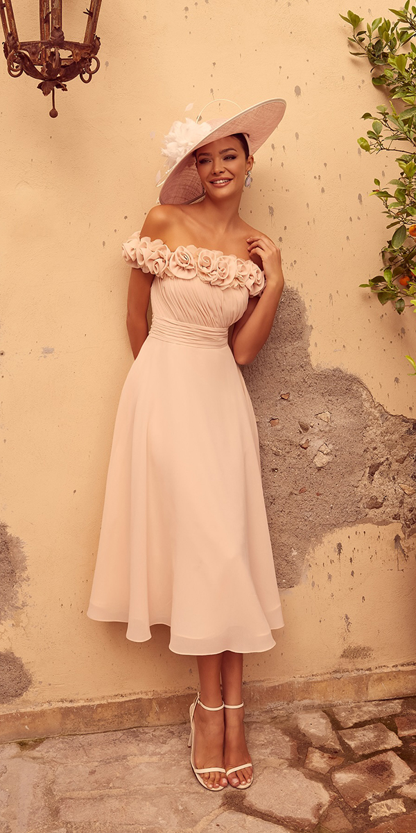 wedding guest dresses for spring simple off the shoulder floral veniinfantino
