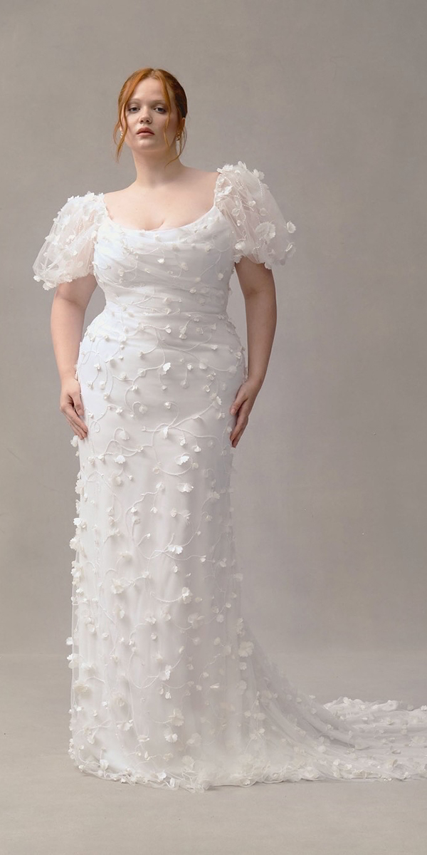 beach destination wedding dresses plus size sheath floral appliques cap sleeves alexandragrecco