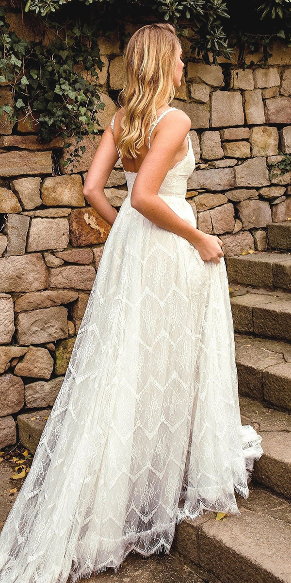 bohemian wedding dresses a line country western wearyourlove