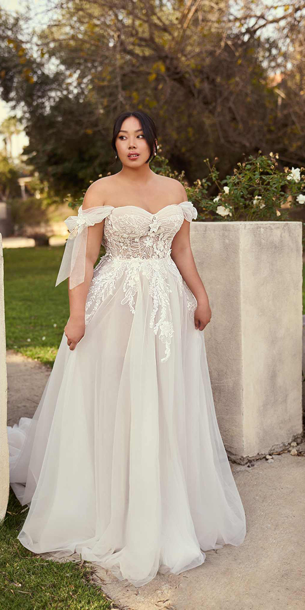 bohemian wedding dresses plus size off the shoulder galitrobinik