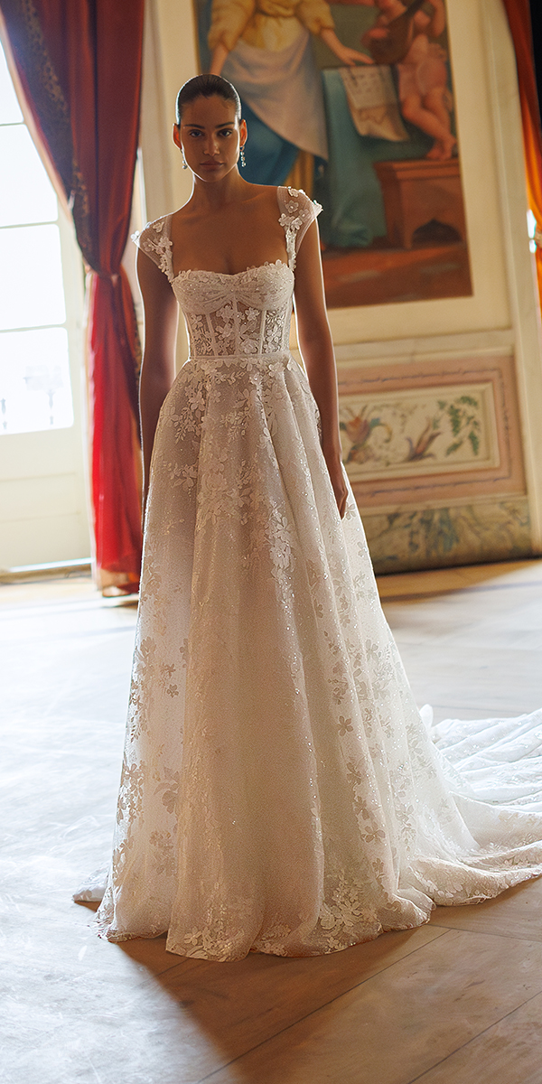 destination wedding dresses beach a line floral lace wona concept