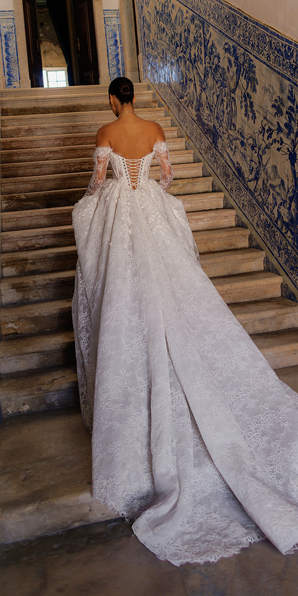 wona concept wedding dresses ball gown with long sleeves lace