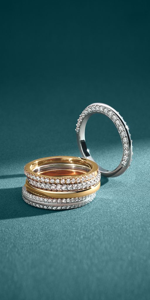 Pave Wedding Bands