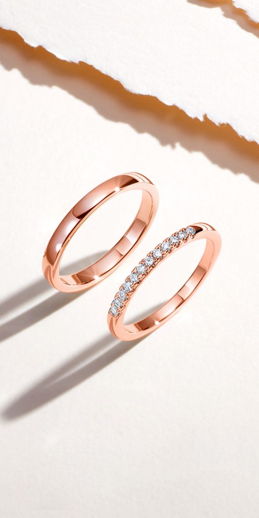 Rose gold Wedding Bands
