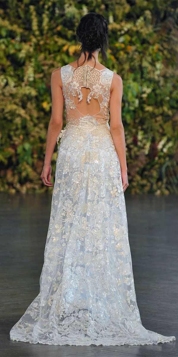 open back wedding dresses sheath floral clairepettibone