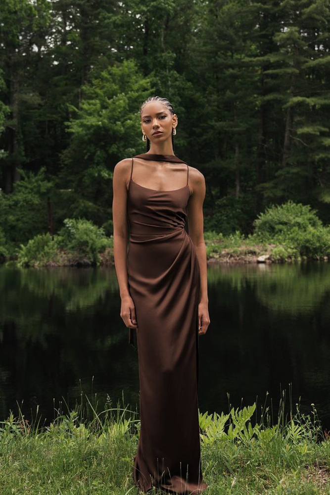rustic bridesmaid dresses cinnamone simple silk jennyyoonyc