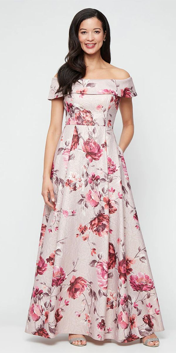 country mother of the bride dress long floral alexevening