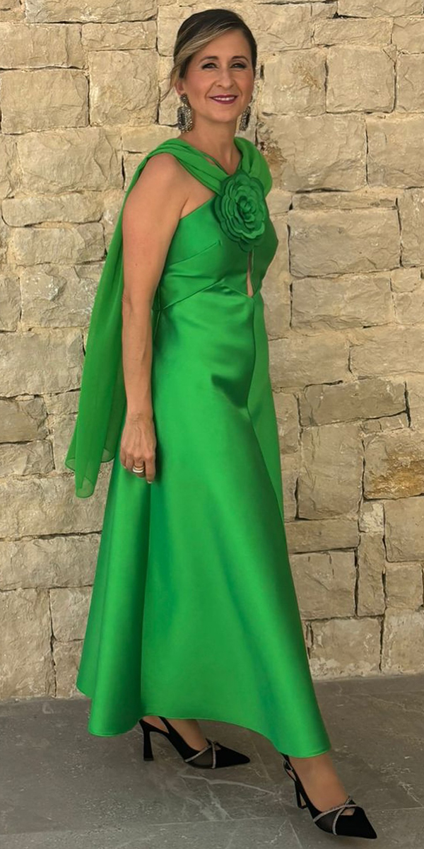 country mother of the bride dress simple green silk carlaruiz