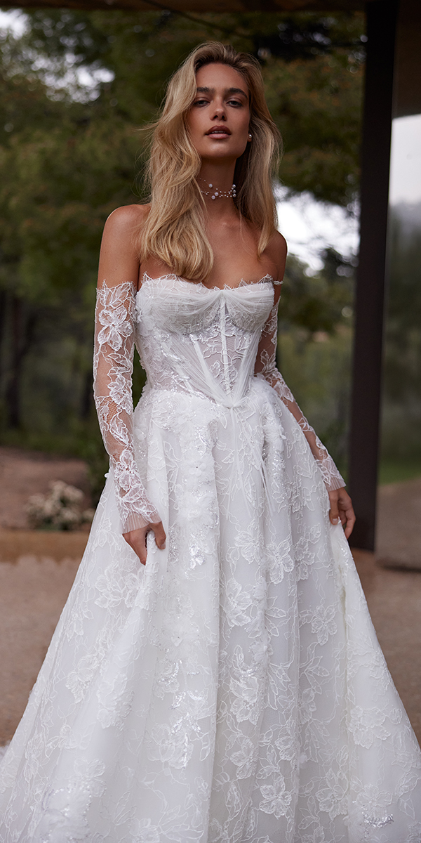 eva lendel less is more v collection with long sleeves lace siren