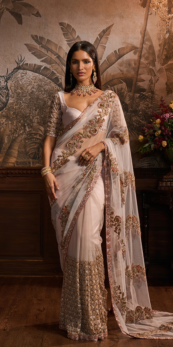 indian wedding dresses with cape gold