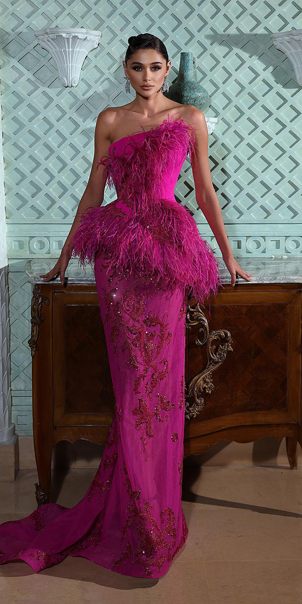 purple wedding dresses plum with fringe said