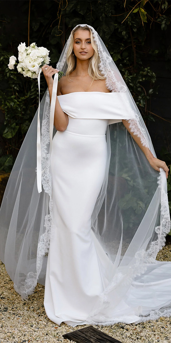 bohemian wedding dresses simple off the shoulder graceloveslace
