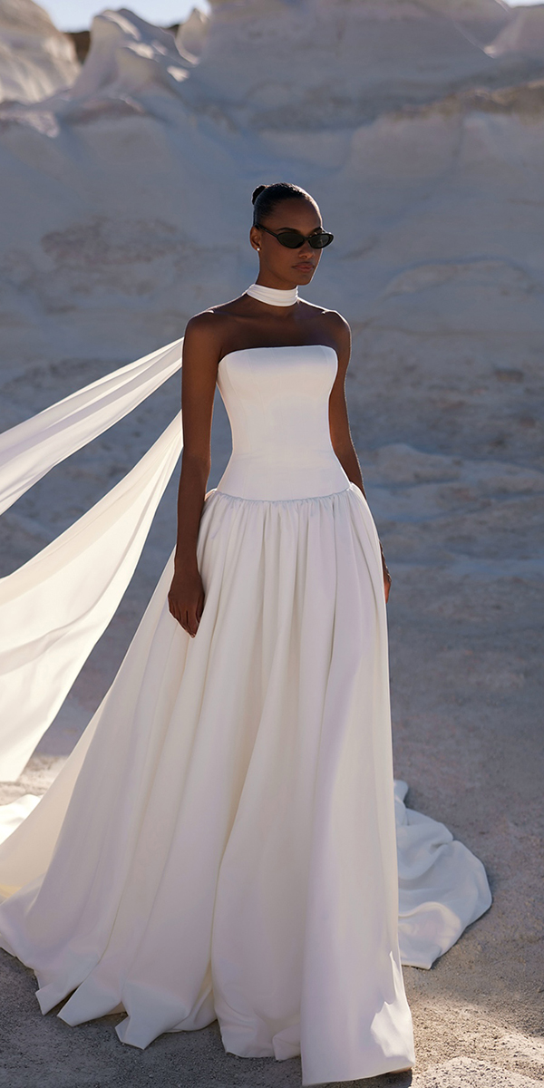 eva lendel top wedding dresses simple strapless beach