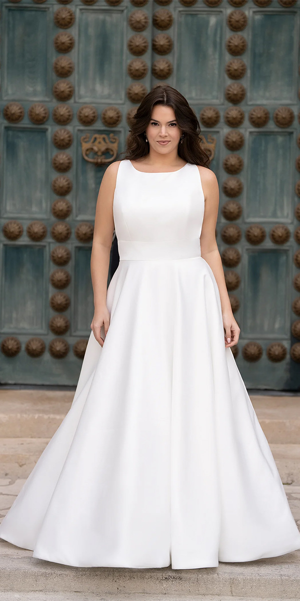 modest wedding dresses simple a line allurebridal