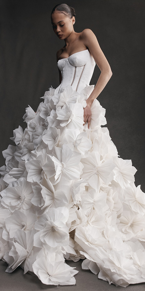 wedding dress trends 2026 floral appliques oksana mukha