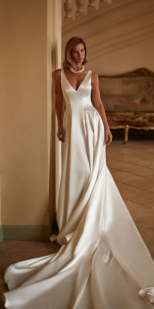 wedding dress trends 2026 simple a line millanova