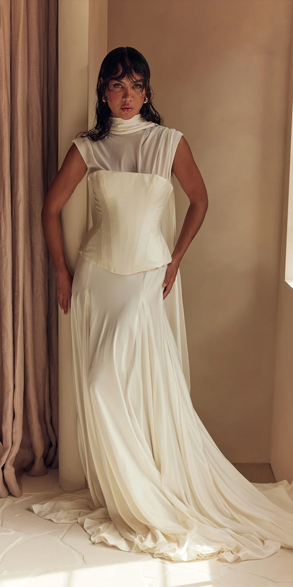 wedding dress trends 2026 simple corset leahdagloria