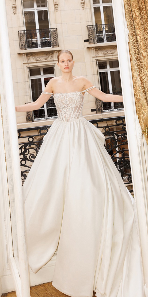 wona concept top wedding dresses lace top skirt
