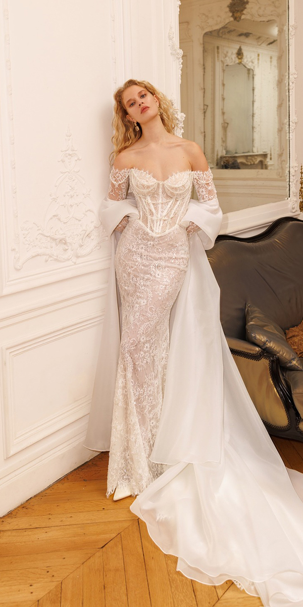 wona concept top wedding dresses mermaid lace with long sleeves