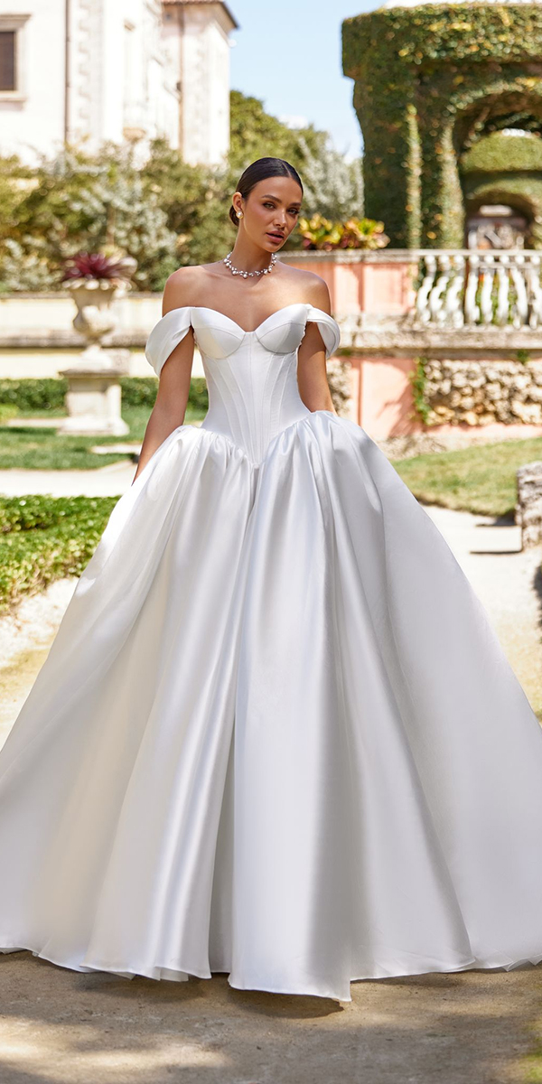 silk wedding dresses simple princess oksana mukha
