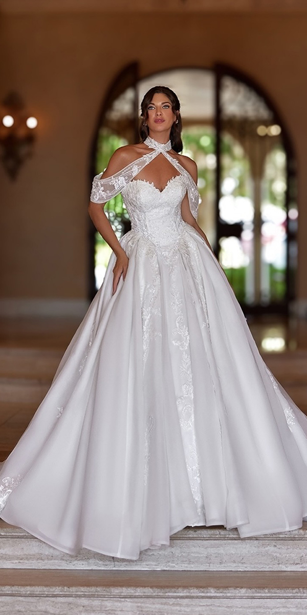 trendy wedding dresses princess off the shoulder valstefani