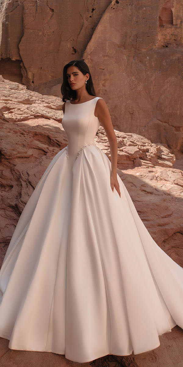 modest wedding dresses simple ball gown katycorso
