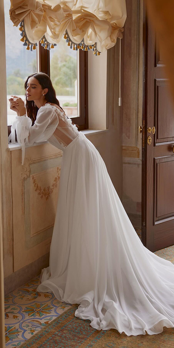 simple wedding dresses with sleeves vintage raraavis