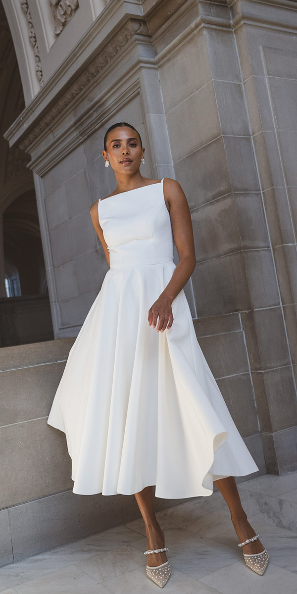 tea length wedding dresses simple causl simple jennyyoo