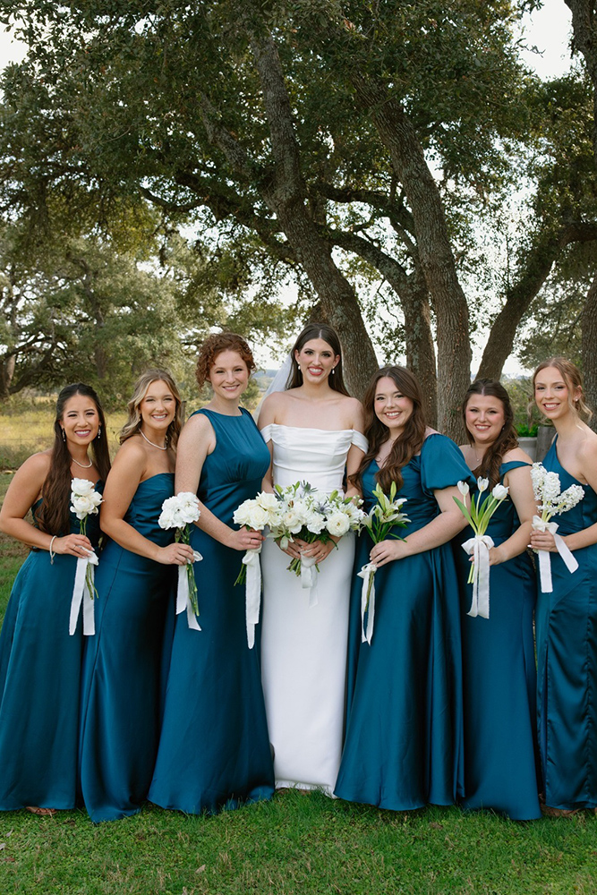 blue bridesmaid dresses navy long simple awbridal