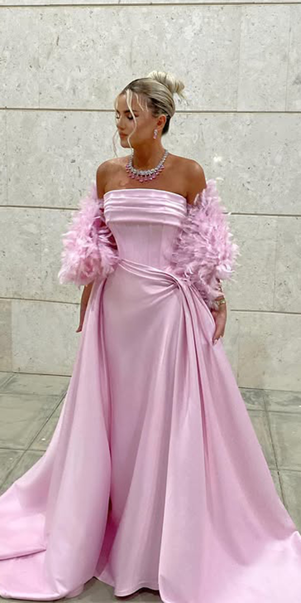 fall wedding guest dresses simple pink besianazogucouture