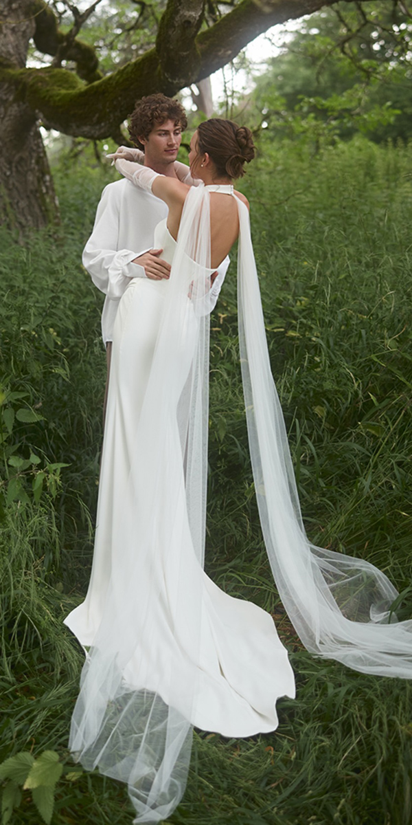 trendy wedding dresses simple sheath sexy beach annemariee