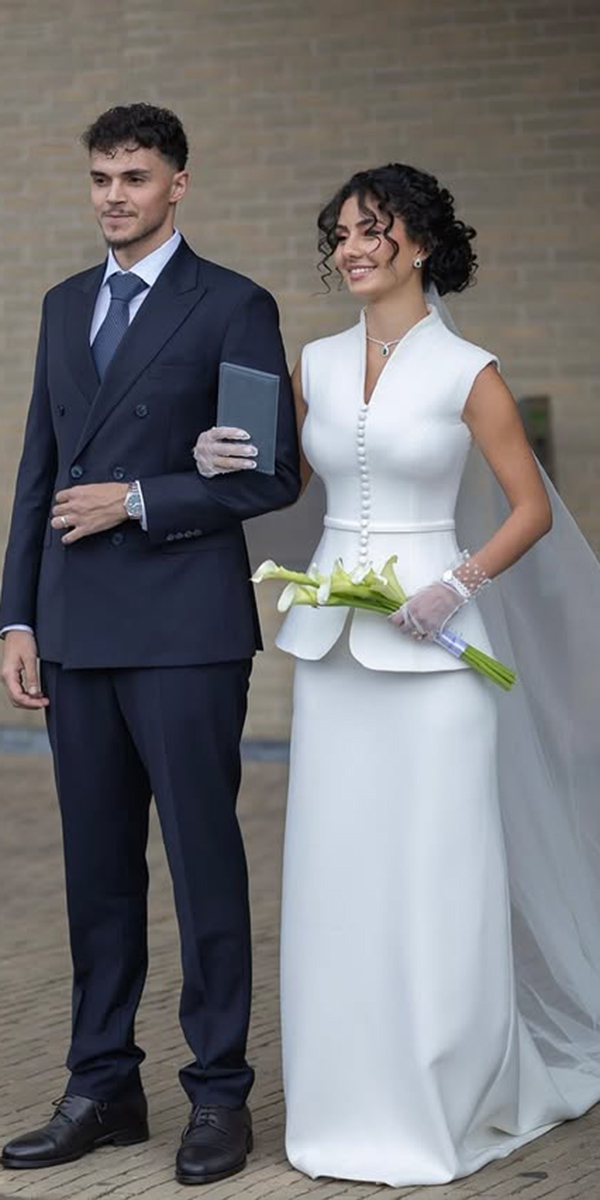 simple wedding dresses modest elegant besianazogucouture