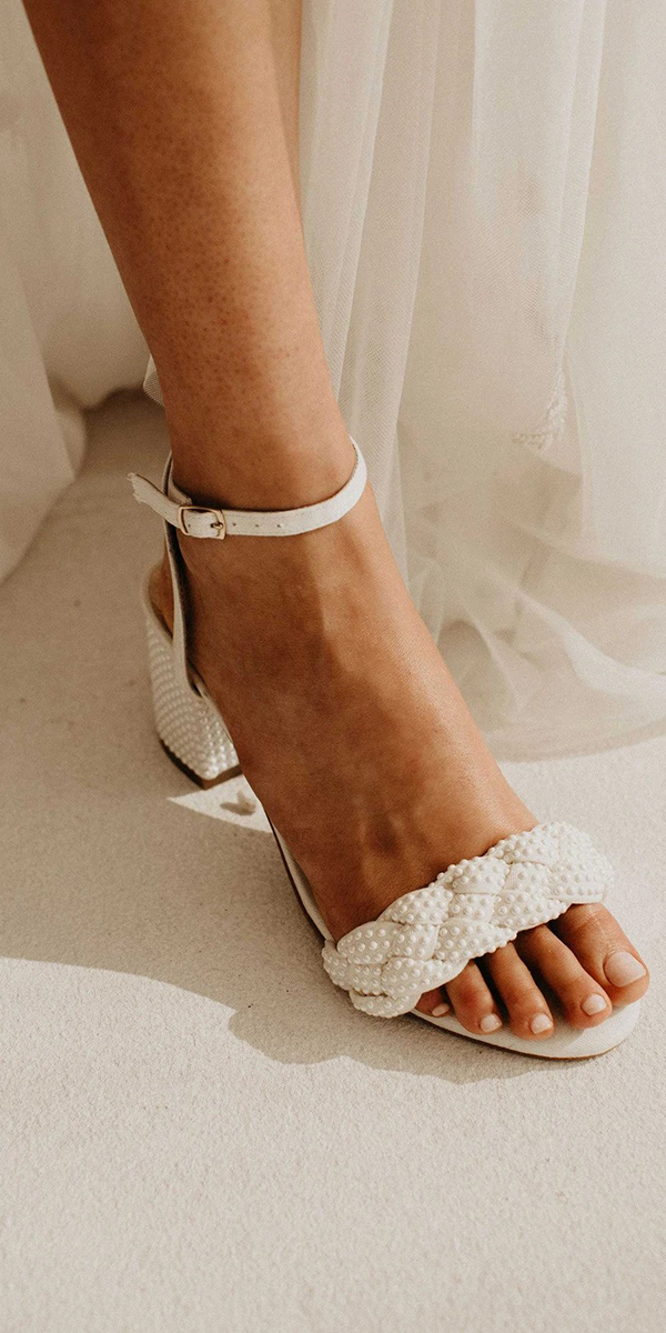 beach wedding dresses comfortable with block heel foreversoles