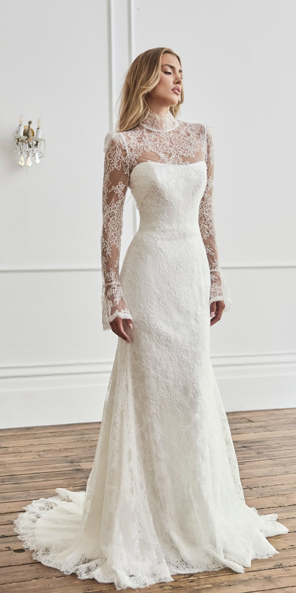 modest wedding dresses with long sleeves lace suzanneneville