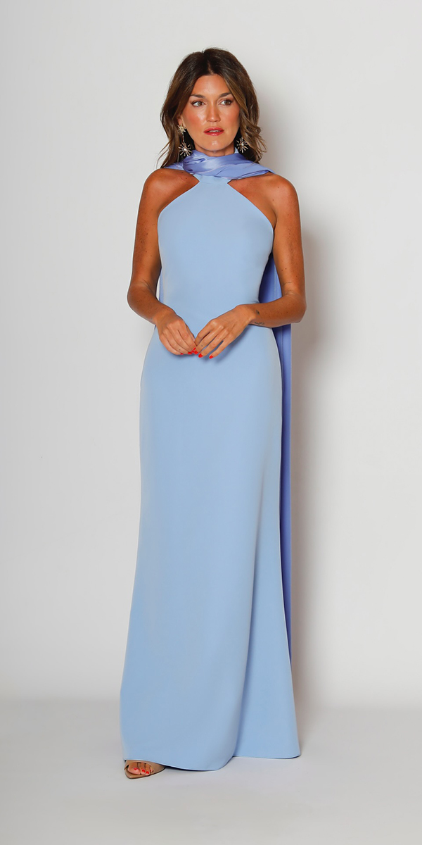 summer mother of the bride dresses long simple blue beach silviafernandezatelier