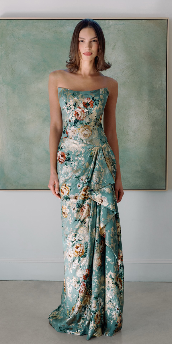 wedding guest designer dresses long floral beach summer sareh nouri