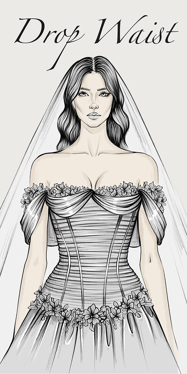 basque waist wedding dresses dropwaist art